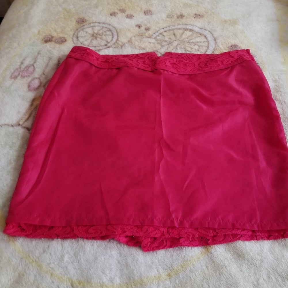 Merona Pink Lace Pencil Skirt - Picture 6 of 8